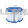 Фильтр для насоса для бассейна Lay-Z-Spa - BESTWAY 60311