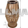 Бамбуковый фонарь из ротанга Gardlov 24282