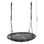 Гойдалка «Плестине гніздо», 100 см, чорна