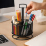 Настільний органайзер для олівців чорний Maaleo 26290