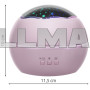 Ночник с проектором - розовый LP16859