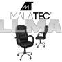 Офисный стул, экокожа - черный MALATEC
