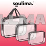 Прозрачная косметичка 3в1 Soulima 21448