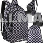 Рюкзак 30л у шаховому порядку Kruzzel 24531 (Польща)