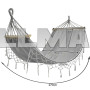 Садовий гамак 200x150см Gardlov 25465 (Польща)