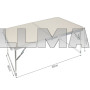 Складной походный стол - чемодан 60 x 40 x 26 см Trizand 23428 (Польша)
