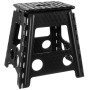 Складаний табурет чорно-білий 39см Malatec 18595