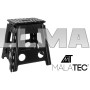 Складной табурет черно-белый 39см Malatec (Польша)