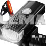 Светодиодный USB-фонарь для велосипеда + задний фонарь 23679