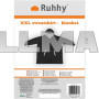 Толстовка XXL - черный плед Ruhhy 24403 (Польша)