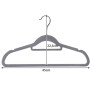 Вішалка для одягу 20 шт - сіра Ruhhy 22535