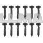 Вешалка настенная черная - набор 5 шт.