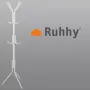 Вешалка стоячая 170см - Ruhhy белая 23814