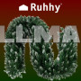 Заснеженная елочная гирлянда 2,7м HQ Ruhhy 22326