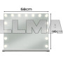 Зеркало косметическое 58x46см LED Soulima 26129 (Польша)