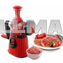 Ручная мясорубка Meileyi MLY 663 с присоской к столу красная