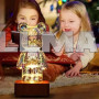 Нічник 3D Ведмедик Феєрверк на підставці BearBrick