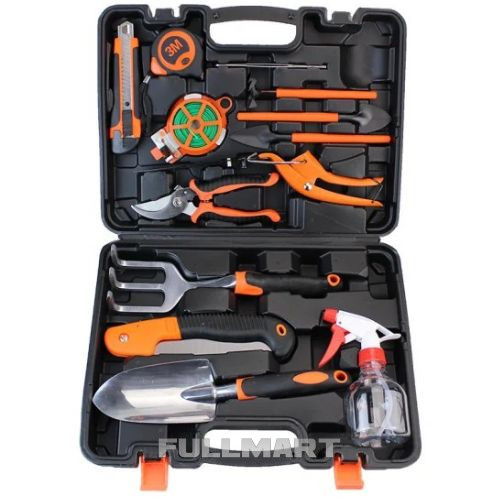 Универсальный садовый набор инструментов Gardening Set в кейсе 14в1